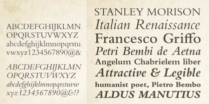 Bembo MT Font Poster 3